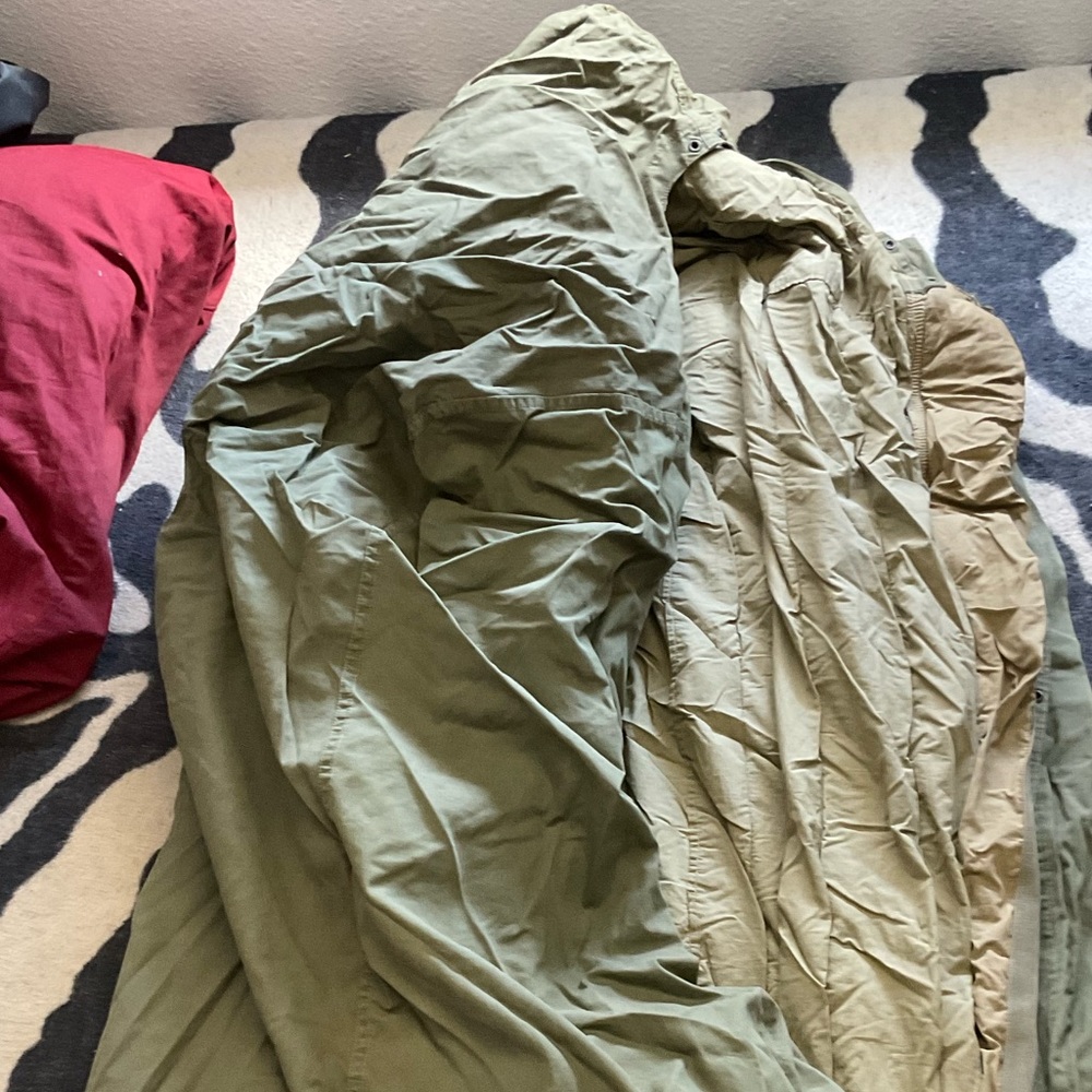 RARE GI Issue Green M-1945 Water Repellent Sleeping Bag W/Bivy Cover